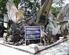 The Army Museum holds a area where wreckage of shot down and crashed US aircraft is displayed.